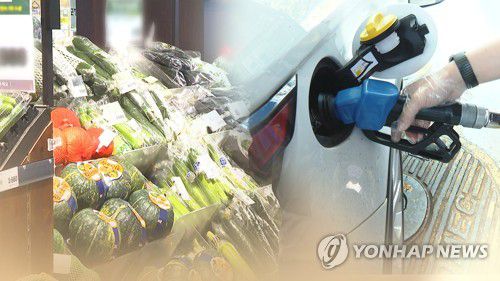 물가 상승률(CG)[연합뉴스TV 제공]