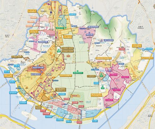 용산구 개발사업 현황도[용산구 제공. 재판매 및 DB 금지]