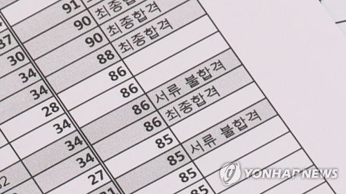 채용비리[연합뉴스TV 제공]