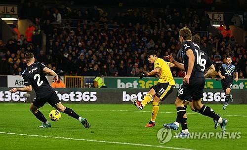 황희찬의 골 장면[로이터=연합뉴스]