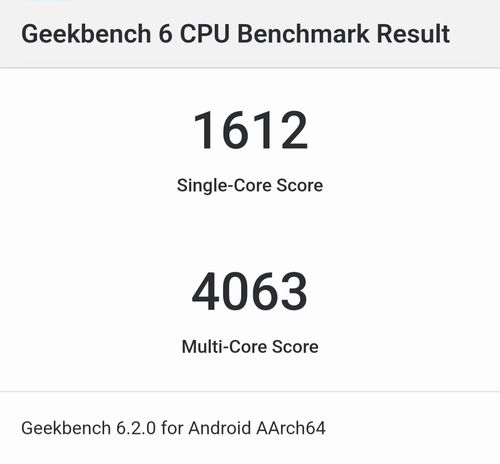 갤럭시 S23 FE의 긱벤치 스코어[긱벤치 애플리케이션 캡처. 재판매 및 DB 금지]