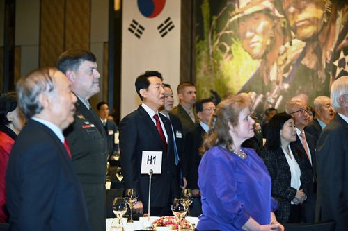 한미동맹 70주년 주한미군 가족 친선행사에 참석한 오세훈 서울시장[서울시 제공. 재판매 및 DB 금지]