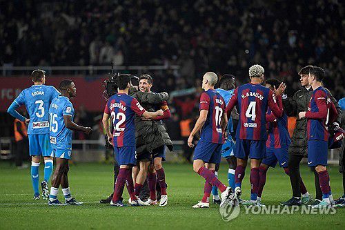 바르셀로나 선수단[AFP=연합뉴스]