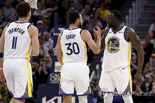 톰프슨, 커리, 그린[AP=연합뉴스 자료사진. 재판매 및 DB금지]