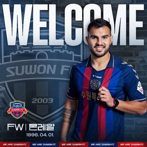 수원FC 입단한 몬레알[수원FC 제공. 재판매 및 DB 금지]