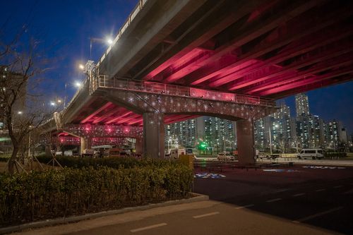 양천구, 안양천 신정교 하부 야관 경관 개선[양천구 제공. 재판매 및 DB 금지]