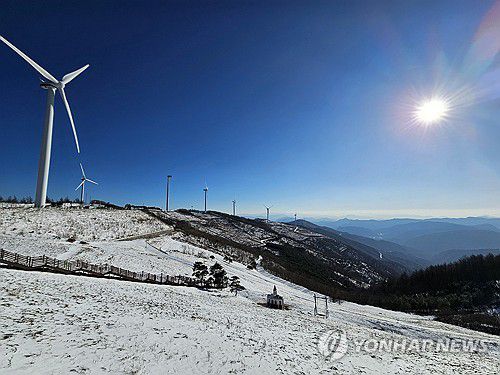 평창 청옥산 육백마지기의 설경[촬영 이재현]