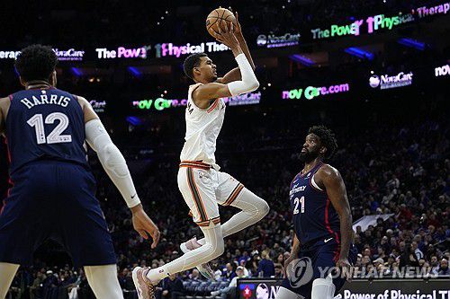 슛하는 웸반야마[AP=연합뉴스]