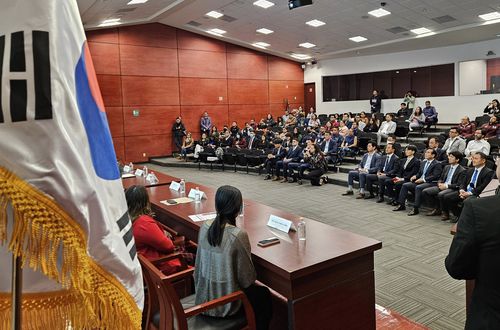 멕시코 한인 커뮤니티 CCTV 기증식[촬영 이재림 특파원]