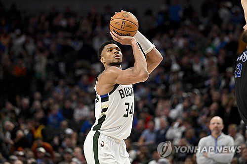 밀워키 아데토쿤보[USA TODAY Sports=연합뉴스]