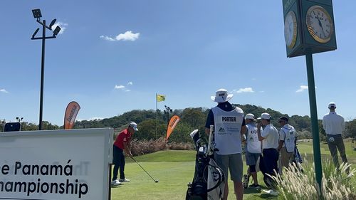 파나마 챔피언십에서 티샷하는 함정우.[KPGA 제공. 재판매 및 DB 금지]