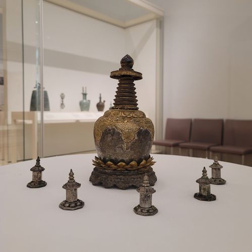보스턴미술관 소장 '은제도금 라마탑형 사리구' [문화재청 제공. 재판매 및 DB 금지]