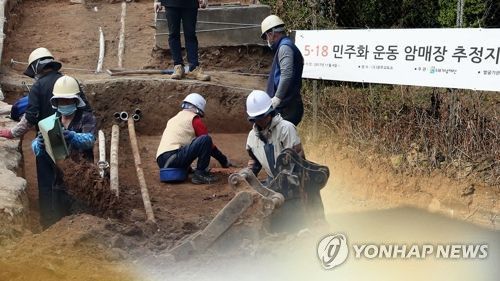 5·18 행방불명자를 찾는 암매장 추정지 발굴조사 (CG)[연합뉴스TV 제공]