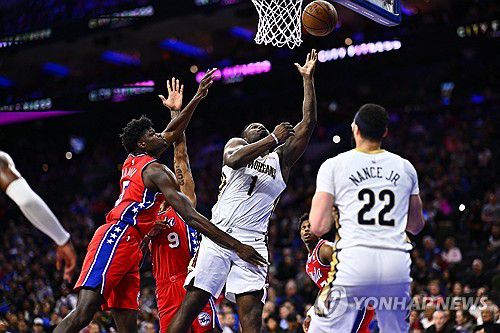 필라델피아-뉴올리언스 경기 [USA투데이=연합뉴스]