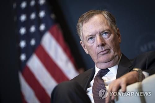 로버트 라이트하이저 전 미국 무역대표부(USTR) 대표[AFP 연합뉴스 자료사진. 재판매 및 DB 금지]