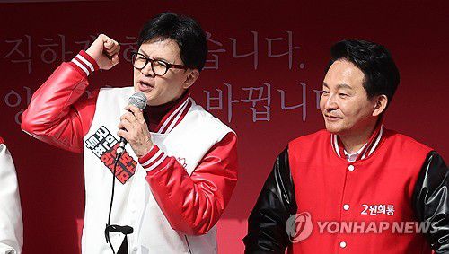 한동훈 위원장, 인천 지원 유세(인천=연합뉴스) 한상균 기자 = 국민의힘 한동훈 비상대책위원장이 30일 인천 계양구에서 원희룡 후보 지원 유세를 하고 있다. 2024.3.30 xyz@yna.co.kr