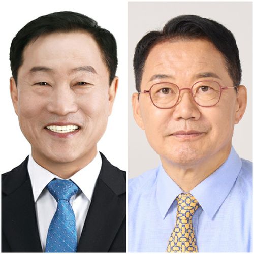 더불어민주당 김기태·국민의힘 신성범 후보(기호순)[각 후보 캠프 제공. 재판매 및 DB 금지]