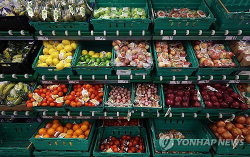 런던 슈퍼마켓[EPA=연합뉴스 자료사진]