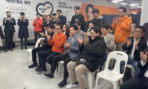 "아직 모른다" 개혁신당 이준석 캠프[연합뉴스. 재판매 및 DB 금지]