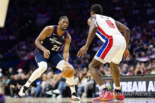 필라델피아의 조엘 엠비드[USA투데이=연합뉴스]