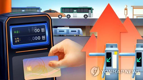 대중교통 요금 인상 (PG)[양온하 제작] 일러스트