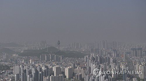 미세먼지로 갑갑한 대구[연합뉴스 자료사진]