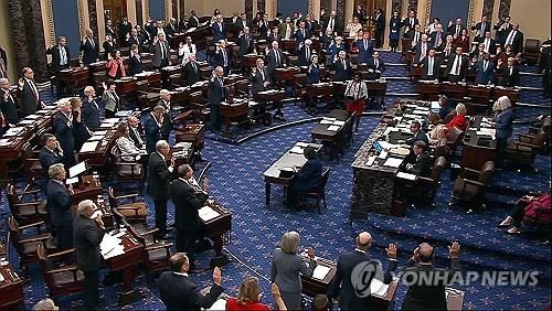 미국 상원 회의장[AP 연합뉴스 자료사진]