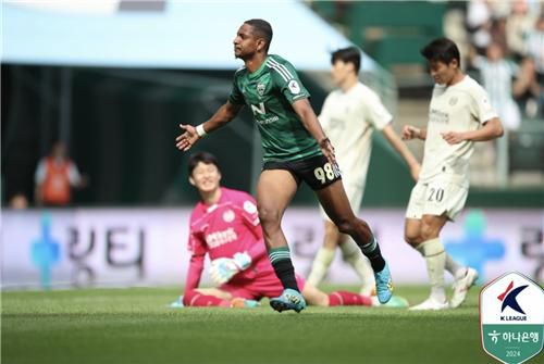 전북 리그 데뷔골 넣은 에르난데스[한국프로축구연맹 제공. 재판매 및 DB 금지]