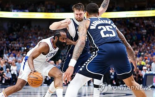 제임스 하든의 드리블[USA투데이=연합뉴스]