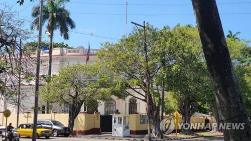 쿠바 아바나에 있는 북한 대사관[촬영 이재림 특파원]