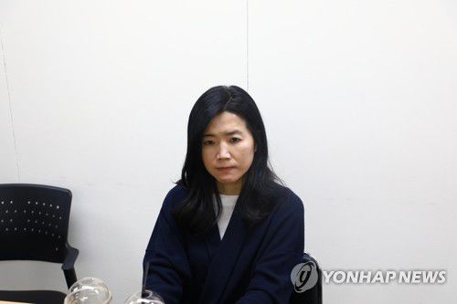 연합뉴스와 인터뷰 중인 윤지영 대표[촬영 김민수]