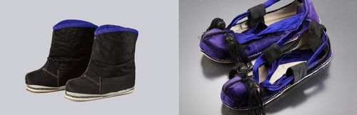 영친왕이 신은 목화(왼쪽)와 영친왕비 청석국립고궁박물관 소장 [국립대구박물관 제공. 재판매 및 DB 금지]