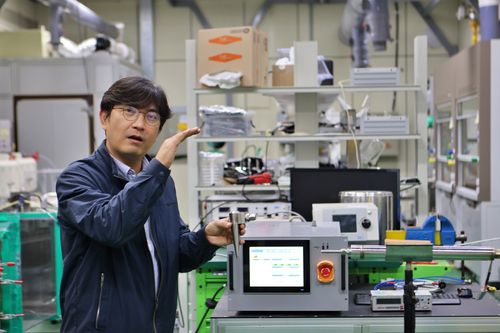 미세먼지 측정기술 설명하는 한방우 한국기계연구원 책임연구원 [한국기계연구원 제공. 재판매 및 DB 금지]