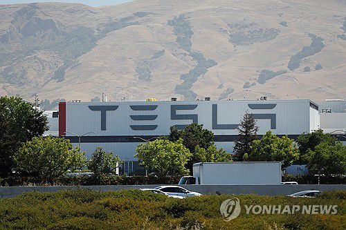 테슬라 프리몬트 공장[로이터 연합뉴스 자료사진. 재판매 및 DB 금지]