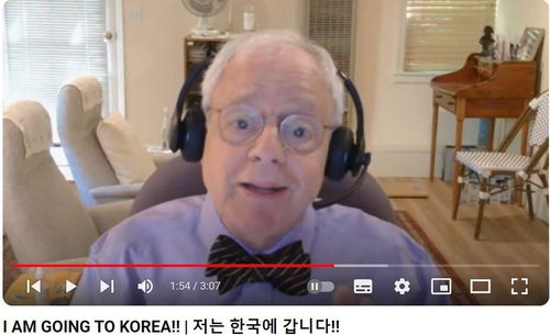 한국에 간다는 소식을 전하는 제브 라테트 씨의 유튜브 동영상[제브 라테트 씨의 유튜브 영상 캡처. 재판매 및 DB 금지]