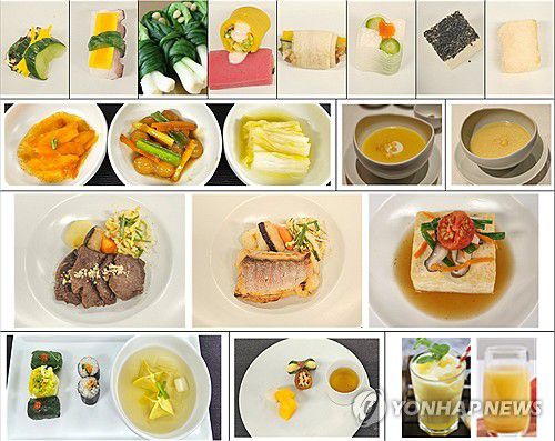 [한-아프리카 정상회의] 아프리카 정상 배우자 오찬 메뉴(서울=연합뉴스) 홍해인 기자 = 4일 서울 청와대 상춘재에서 열린 2024 한-아프리카 정상회의 배우자 차담 및 오찬 메뉴.      정상 배우자를 위한 차담과 오찬 메뉴는 한국과 아프리카 대륙의 조화를 의미하는 퓨전한식으로 차려졌다. 오찬 전 차담을 위해서는 매화차와 두부과자, 야채칩과 계절과일, 쿠키 등이 놓였다. 이어진 오찬에서는 전채부터 스프, 메인 요리, 디저트까지 총 4개 코스로 이뤄졌다. 퓨전한식을 기본으로 할랄과 채식, 락토프리 등 개인적 취향과 선호도를 반영했다. 2024.6.4 [대통령실 제공. 재판매 및 DB 금지] hihong@yna.co.kr