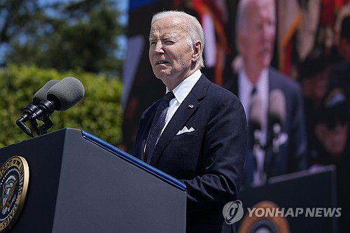 바이든 미국 대통령[노르망디[프랑스] AP=연합뉴스]