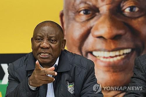 국민통합정부 제안하는 시릴 라마포사 남아프리카공화국 대통령[AFP 연합뉴스 자료사진. 재판매 및 DB 금지]