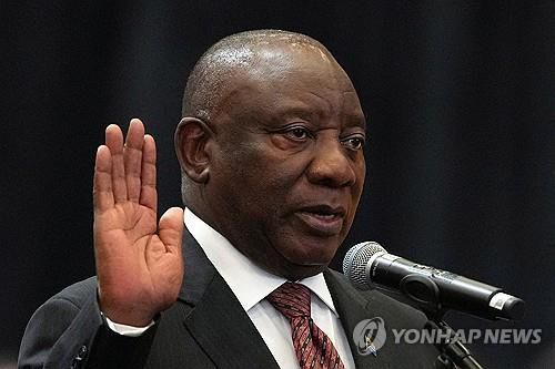 시릴 라마포사 남아공 대통령[로이터 연합뉴스 자료사진 재판매 및 DB 금지]