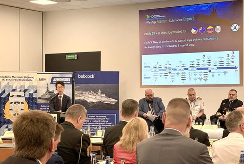 폴란드 바르샤바 '국제해양 안보포럼'에 참가한 HD현대중공업[HD현대중공업 제공. 재판매 및 DB 금지]