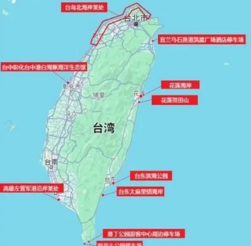 대만군의 슝펑 미사일 발사 차량이 나타난 기동 훈련 장소[베이징 란더정보테크놀러지 캡처. 재판매 및 DB 금지]