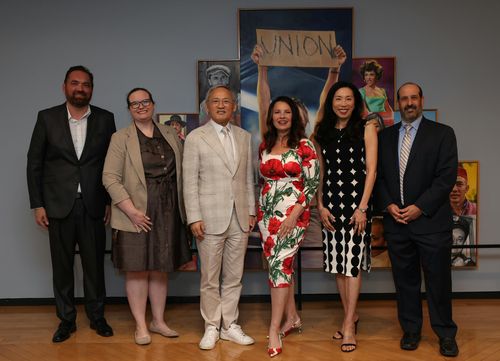 유인촌 장관(왼쪽에서 세 번째)과 미국 배우조합 관계자들 [문화체육관광부 제공. 재판매 및 DB 금지]