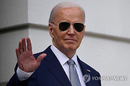 사퇴론 정면 돌파 고집하고 있는 바이든[로이터 연합뉴스 자료사진. 재판매 및 DB 금지]