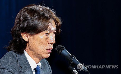 취임 소감 밝히는 홍명보 감독(서울=연합뉴스) 서대연 기자 = 홍명보 한국 축구 국가대표 감독이 29일 오전 서울 종로구 축구회관에서 열린 취임 기자회견에서 취임 소감을 밝히고 있다. 2024.7.29 dwise@yna.co.kr