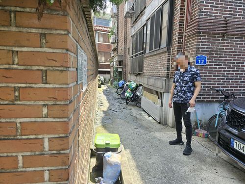 화재가 발생한 서울 송파구 마천동 빌라[촬영 최원정]