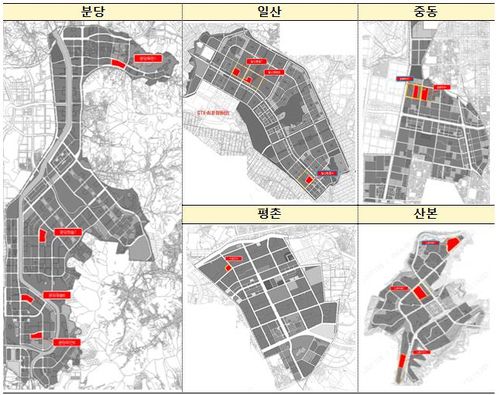 1기 신도시 영구임대주택단지 현황 [국토교통부 제공. 재판매 및 DB 금지]