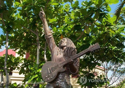 밥 말리 동상[자메이카 관광청 홈페이지 캡처]