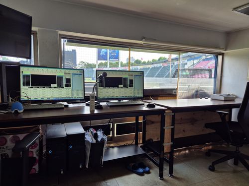 잠실구장 공식 기록실[촬영=김경윤]