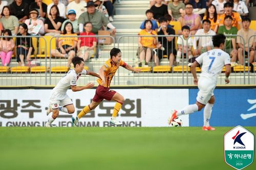 달리는 정호연[한국프로축구연맹 제공. 재판매 및 DB 금지]