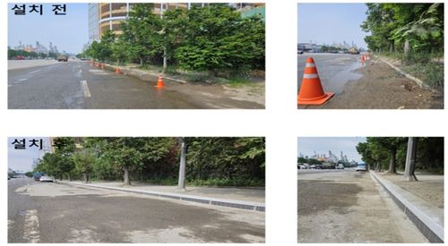 '날림 먼지' 포집 시스템 설치 전·후 모습[인천시 제공. 재판매 및 DB 금지]